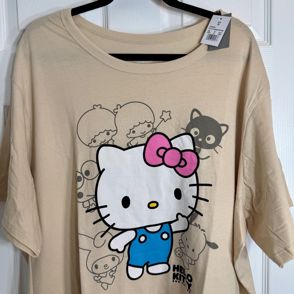 NWT. Sanrio Hello Kitty and Friends graphic t-shirt 3X. - Picture 2 of 13
